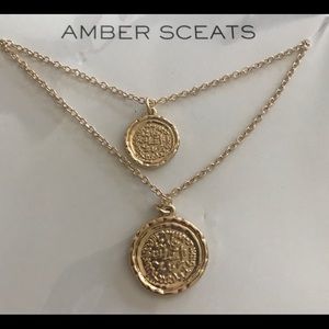 Amber Sceats Double Coin Necklace